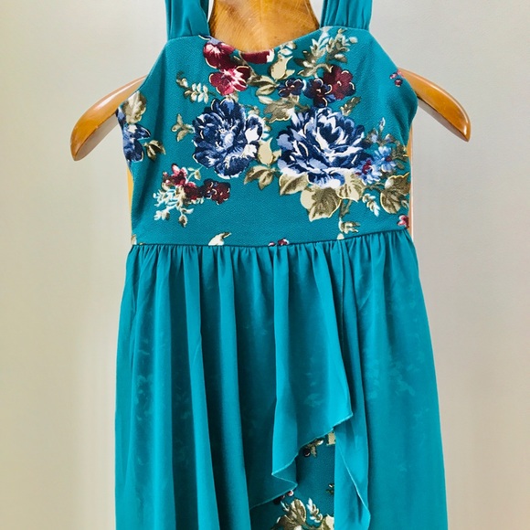 By&by teal hi lo party dress - sz 12y BNWT - Picture 2 of 8